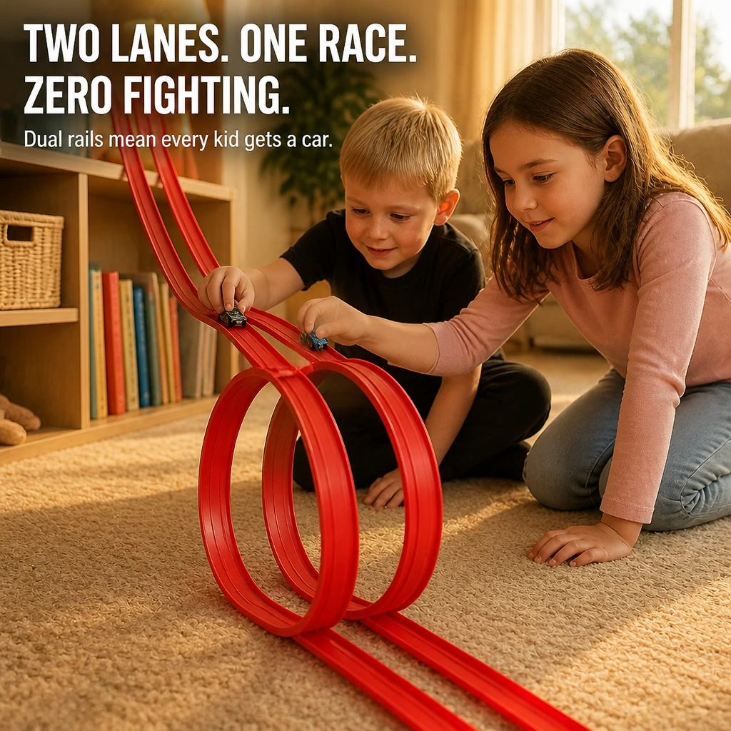 TurboTrack™ — Ignite His Imagination with Endless High-Speed Racing Adventures