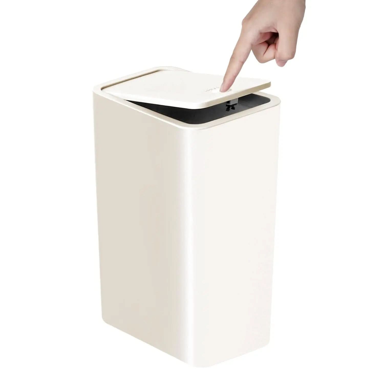 Slim Top Trash Bin 10L - Space-Saving Design