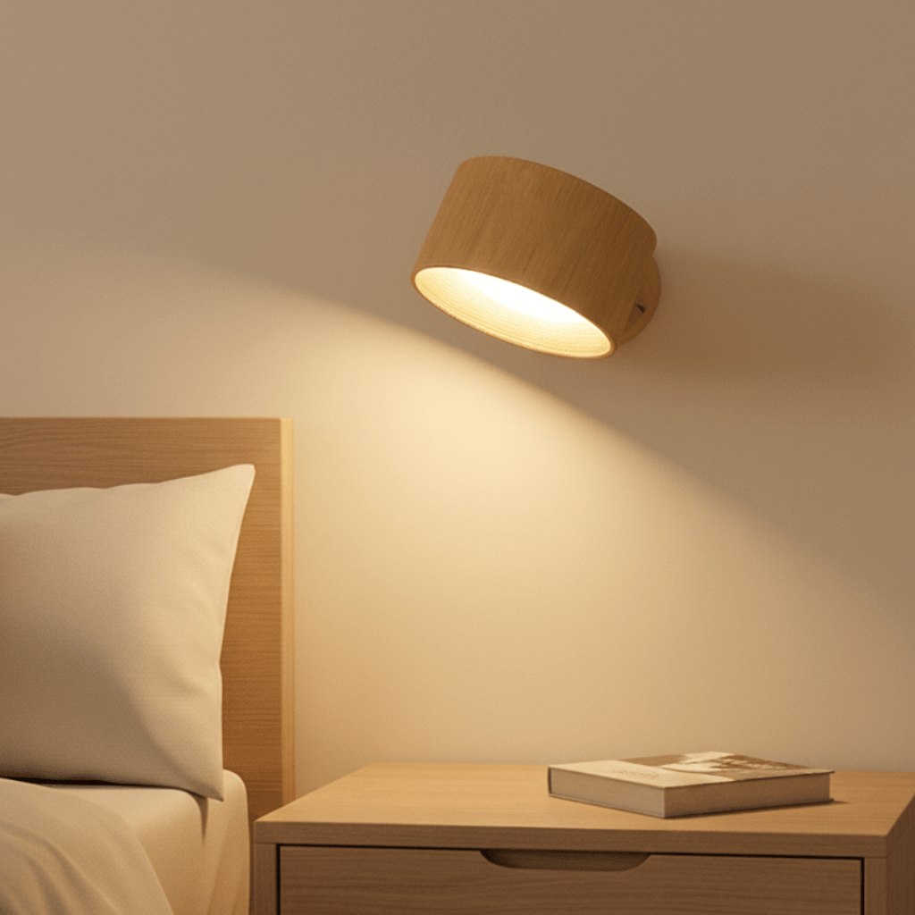 Rechargeable LED Wall Lamp featuring a Flexible Head