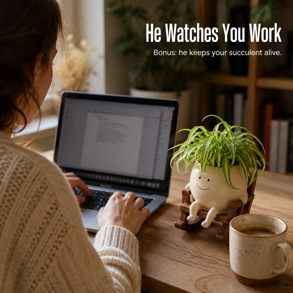 VivaChairs™ — Transform Any Succulent Into a Grinning Desk Companion Instantly