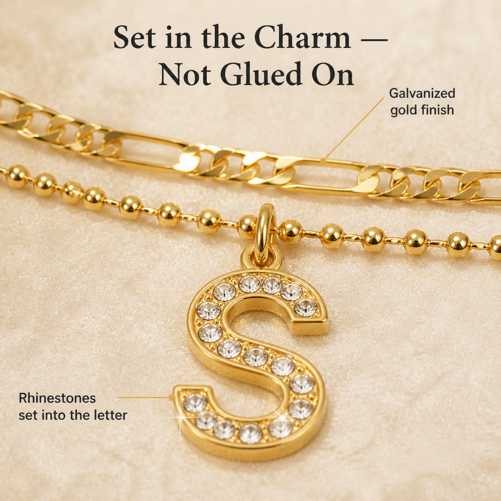 LuminaGleam™ — Pile Up Your Initial in Gold That Lasts Beyond Summer