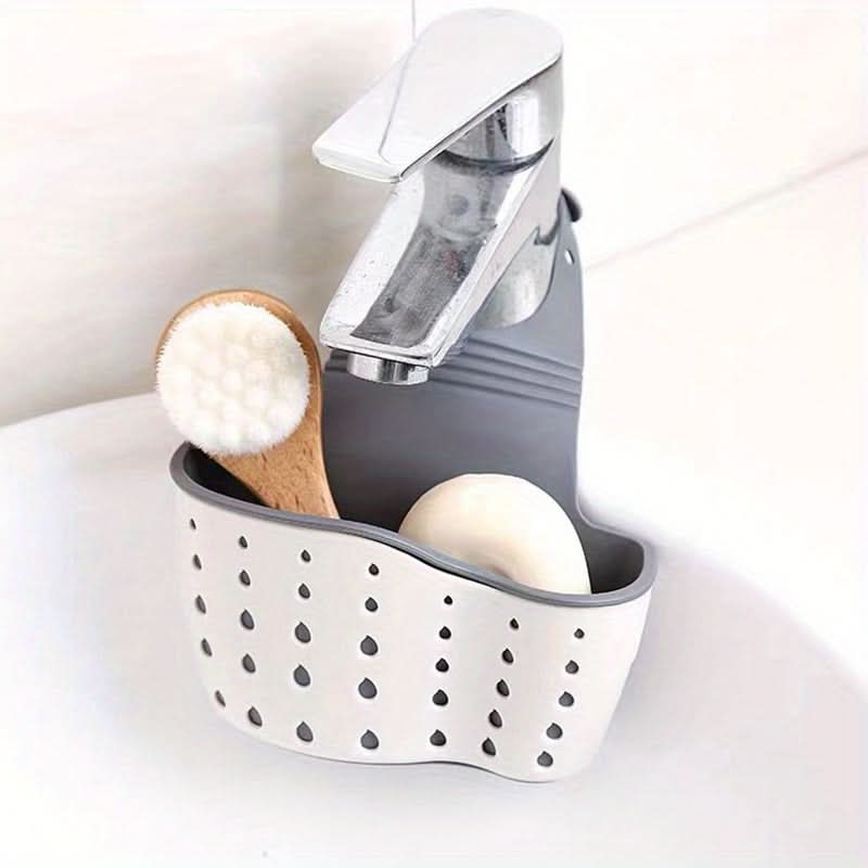 Adjustable Sink Storage Tray with Sponge Set