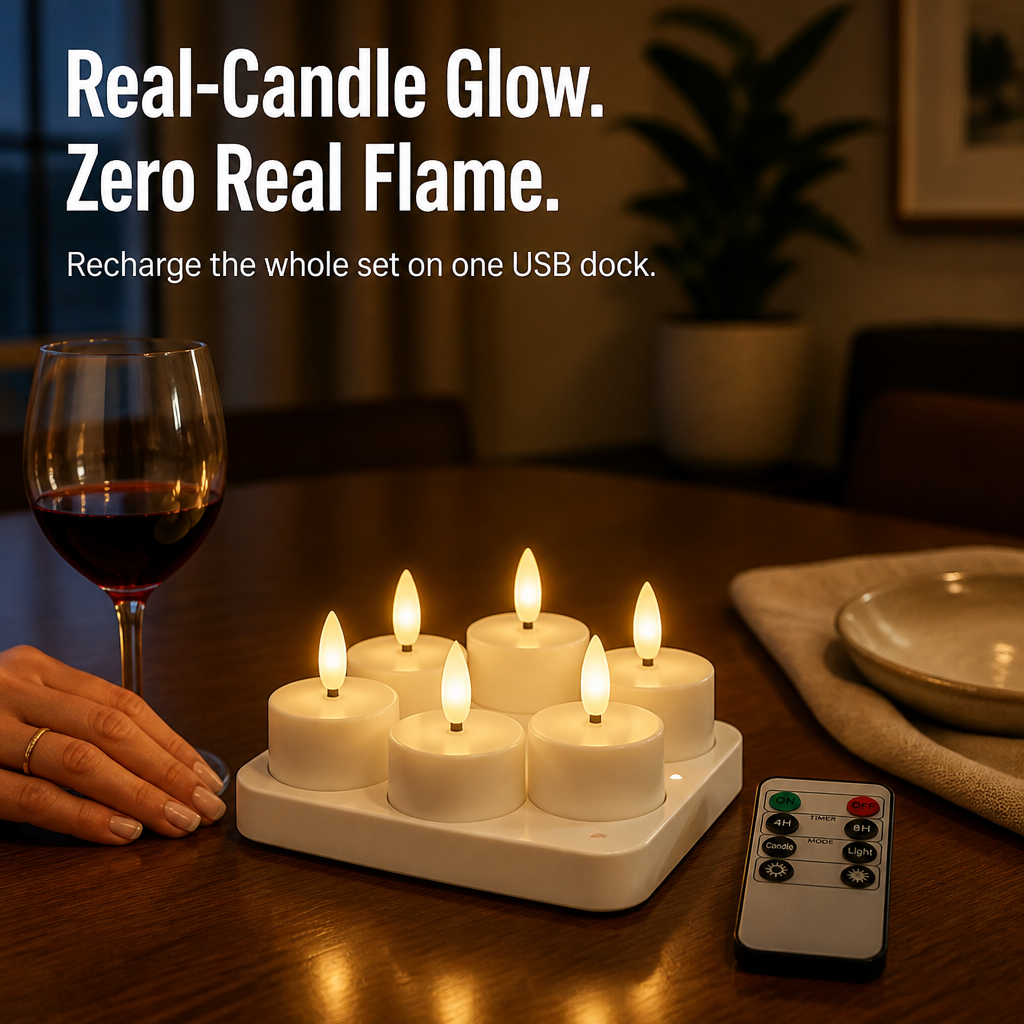 FlareMist™ — Power Up Twelve Authentic Flames in a Single Fast Plug-In