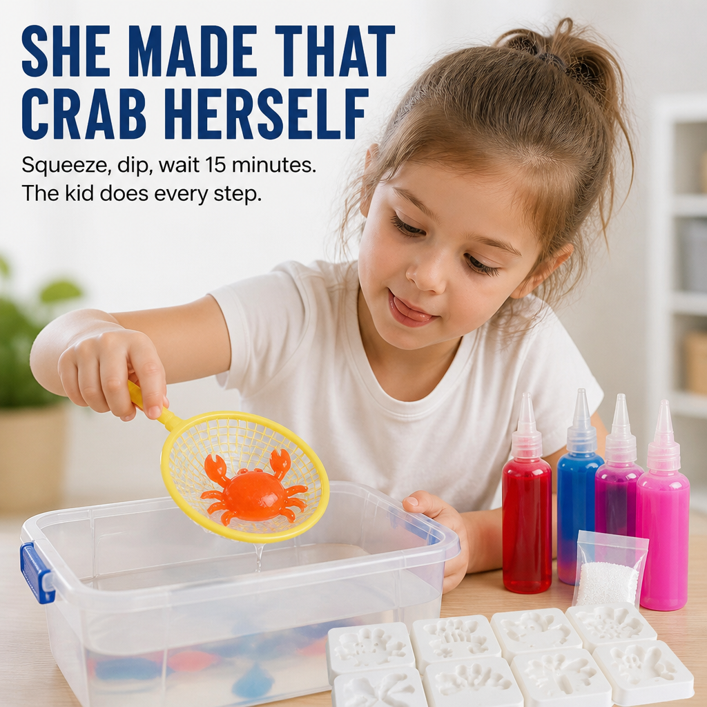 TactilGlow™ — See Colored Gel Transform Into Squishy 3D Water Critters