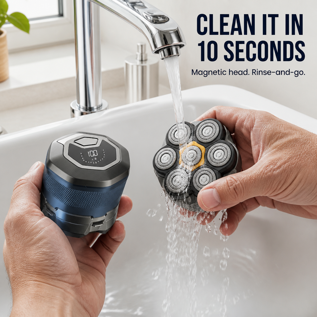 ApexGlide™ — Get a Completely Smooth Head Shave in Less Than 3 Minutes