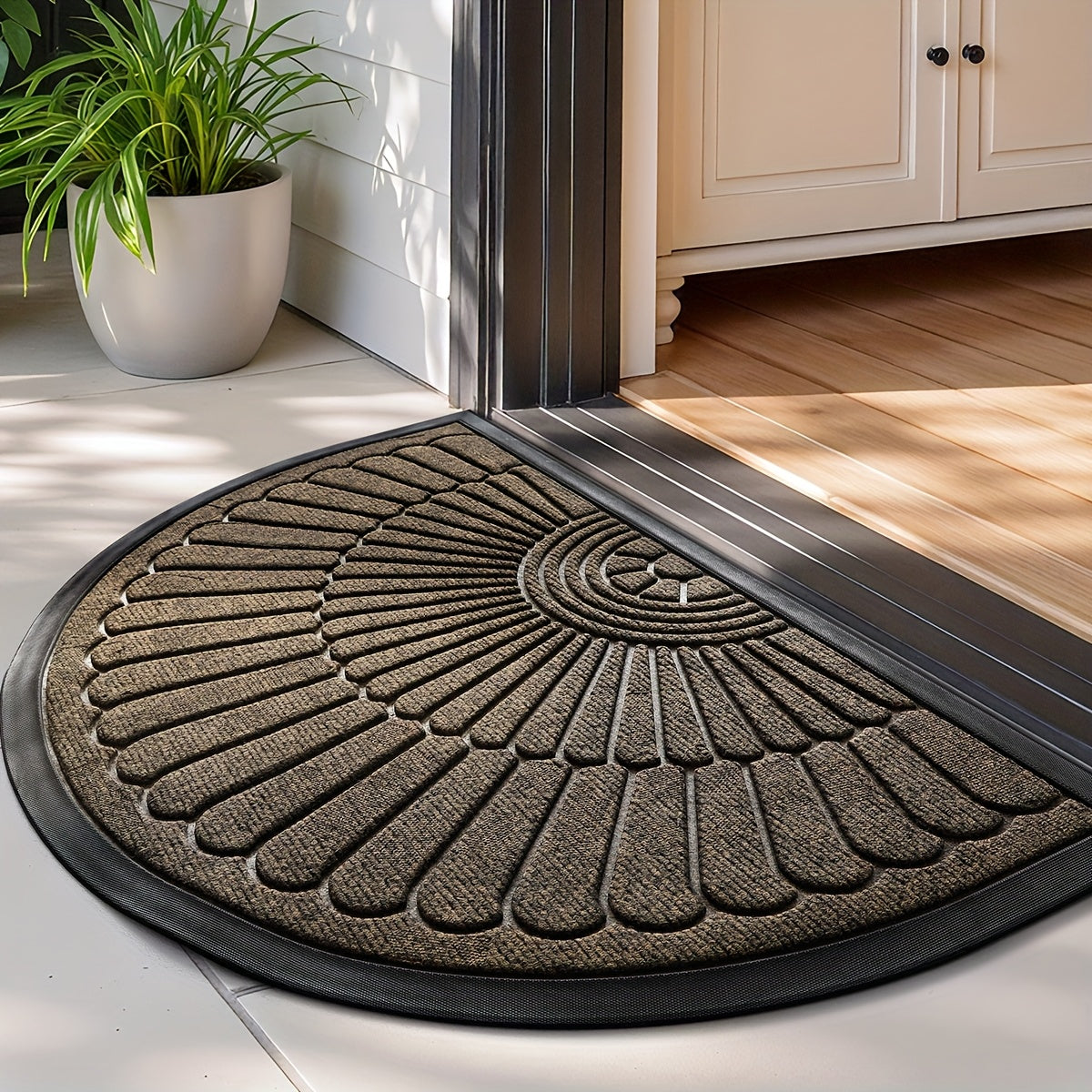 EntryGuard Ultra-Thin Welcome Mat for Home & Garage