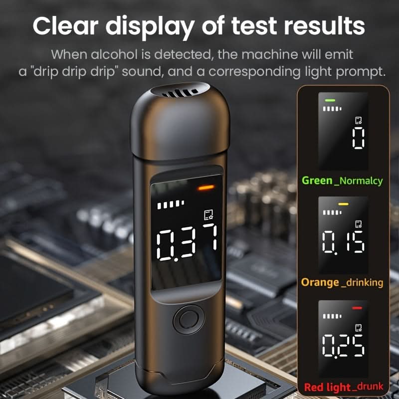 Mini Alcohol Tester – USB Rechargeable Breath Analyzer