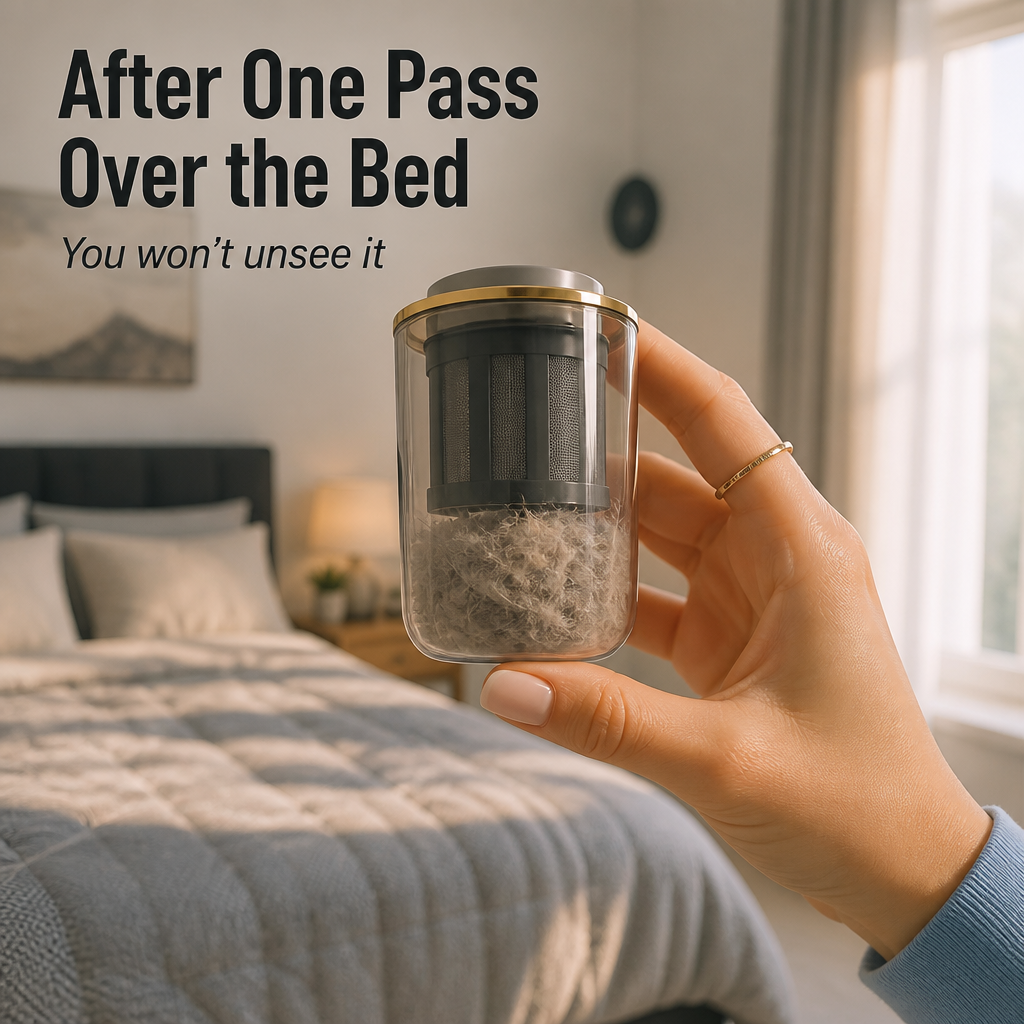 NanoPurify™ — Extract Concealed Dust Mites from Your Mattress in a Single Sweep