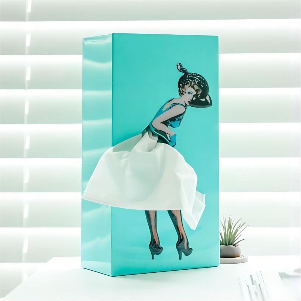 Whimsical Stone Tissue Holder for Stylish Home Decor