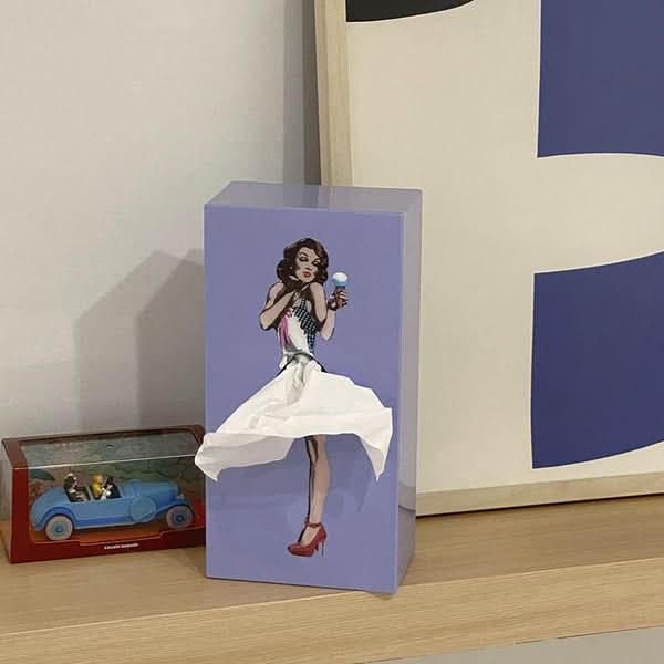 Whimsical Stone Tissue Holder for Stylish Home Decor