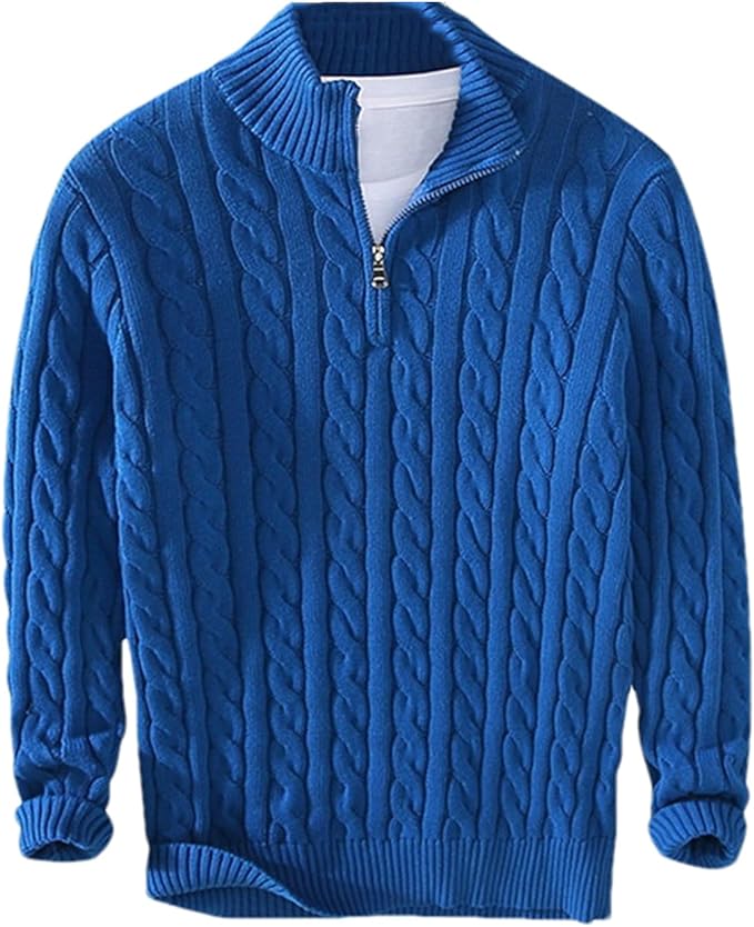 Pullover with Zipper Closure