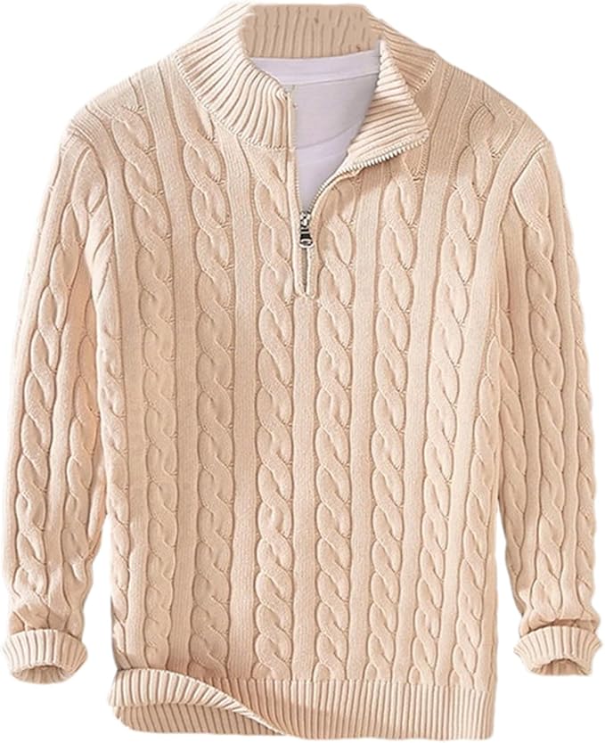Pullover with Zipper Closure