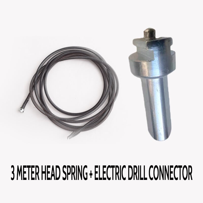 Flexible Steel Spiral Drain Cleaner for Clogs - Deep Cleaning Solution