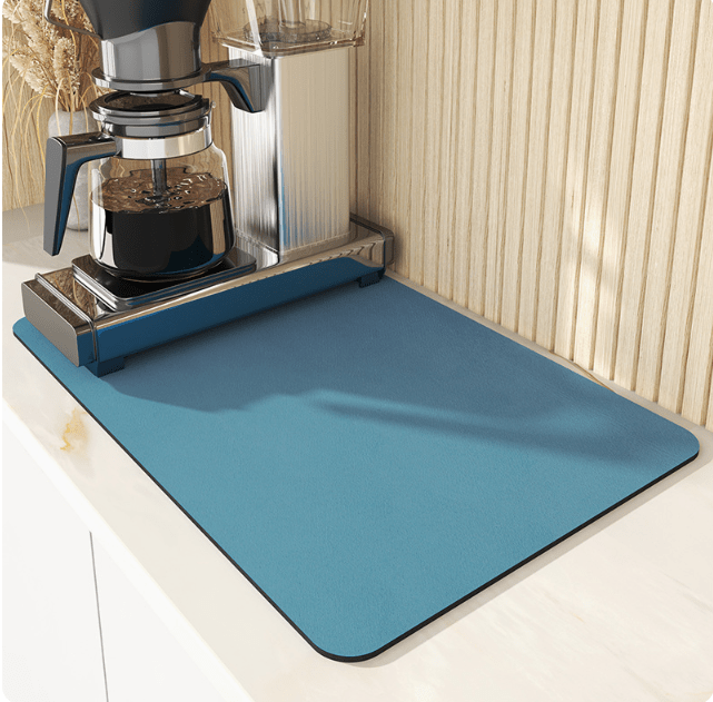 Quick-Drying Diatomaceous Kitchen Mat | Keeps Countertop Dry | Drip Mat