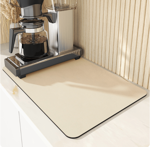 Quick-Drying Diatomaceous Kitchen Mat | Keeps Countertop Dry | Drip Mat