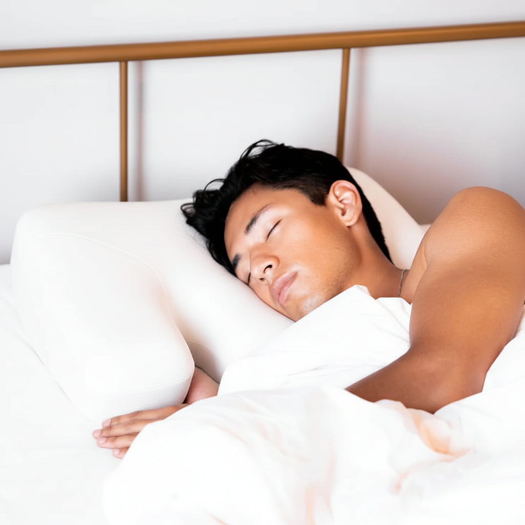 CloudNest - Ergonomic Side Sleeper Pillow with Cooling Technology