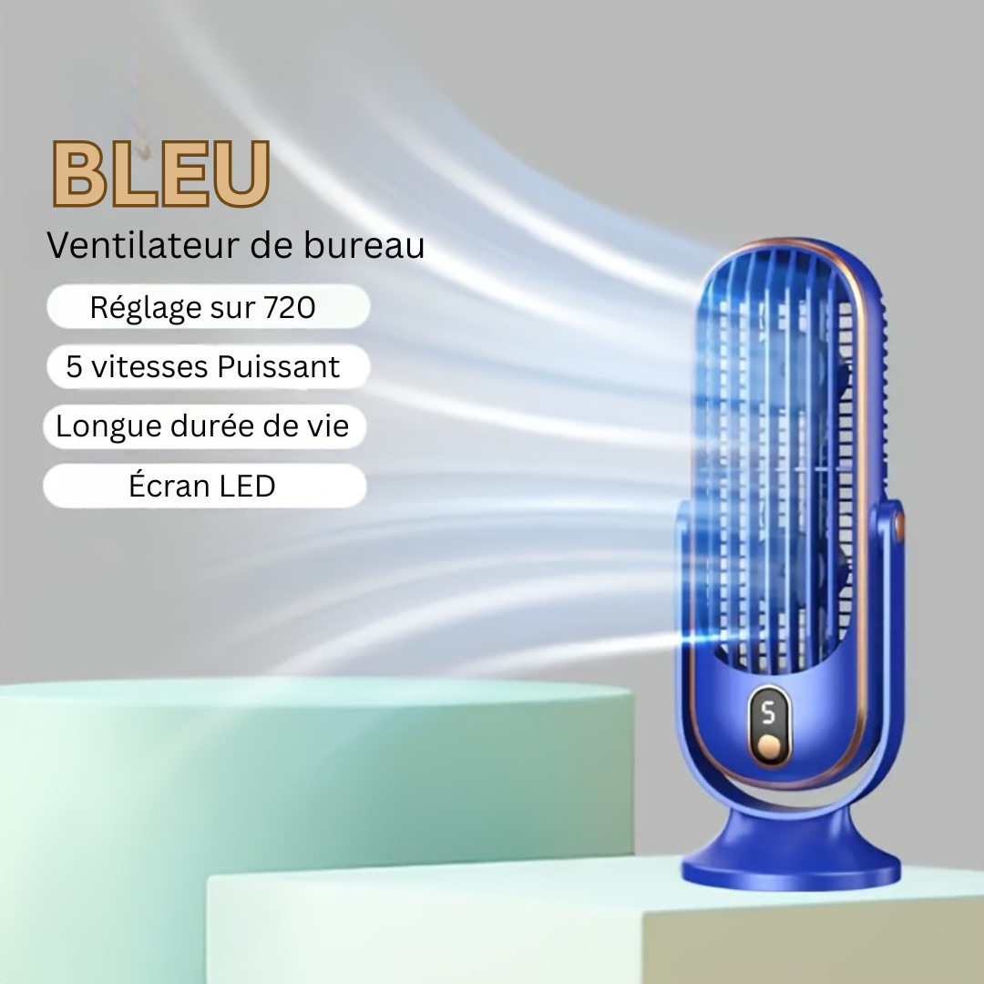 Versatile Airflow Fan | Dual Motor, 720° Pivot, USB Rechargeable & Whisper Quiet for Unmatched Comfort Anywhere