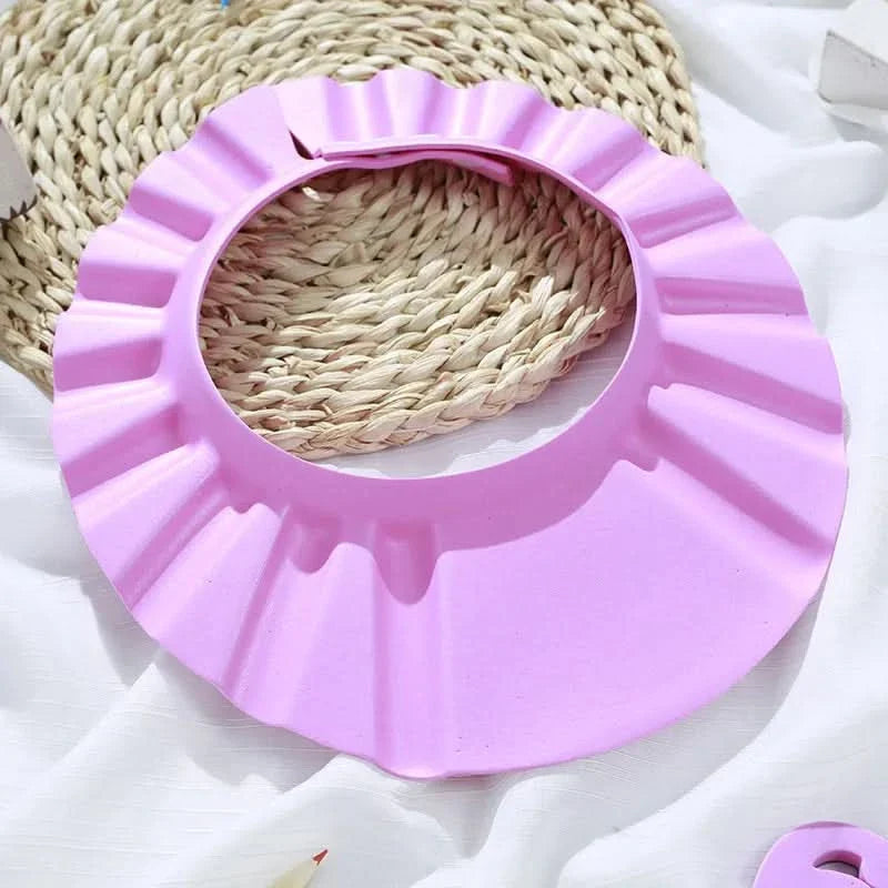 Adjustable Waterproof Baby Shower Cap for Tear-Free Hair Washing