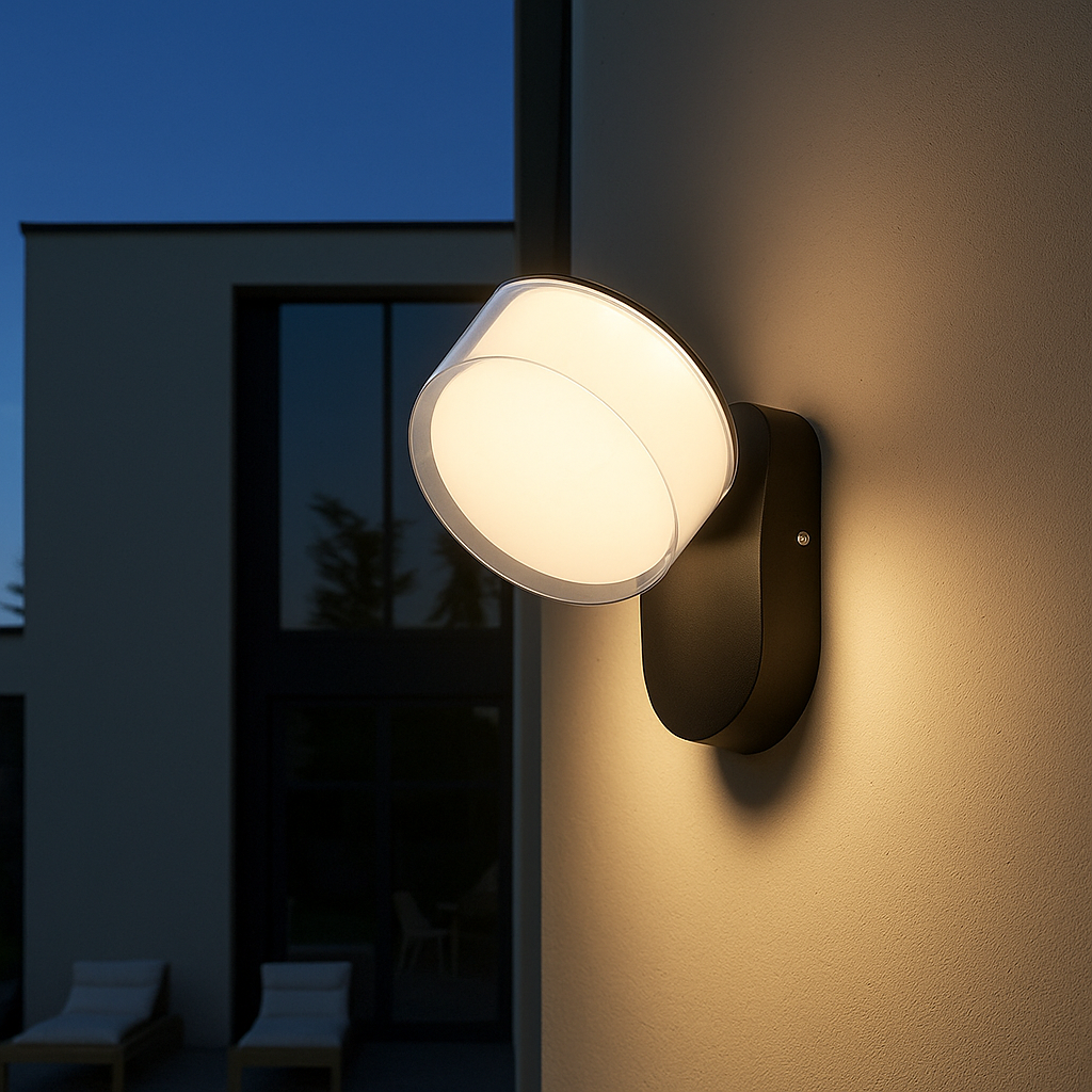 Versatile Adjustable Outdoor Wall Lamp - 16 cm Diameter