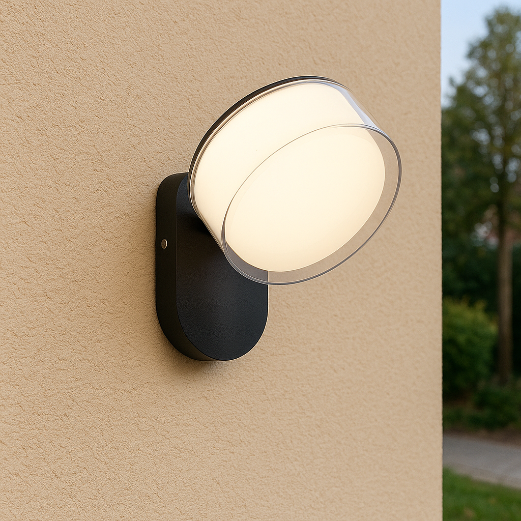 Versatile Adjustable Outdoor Wall Lamp - 16 cm Diameter