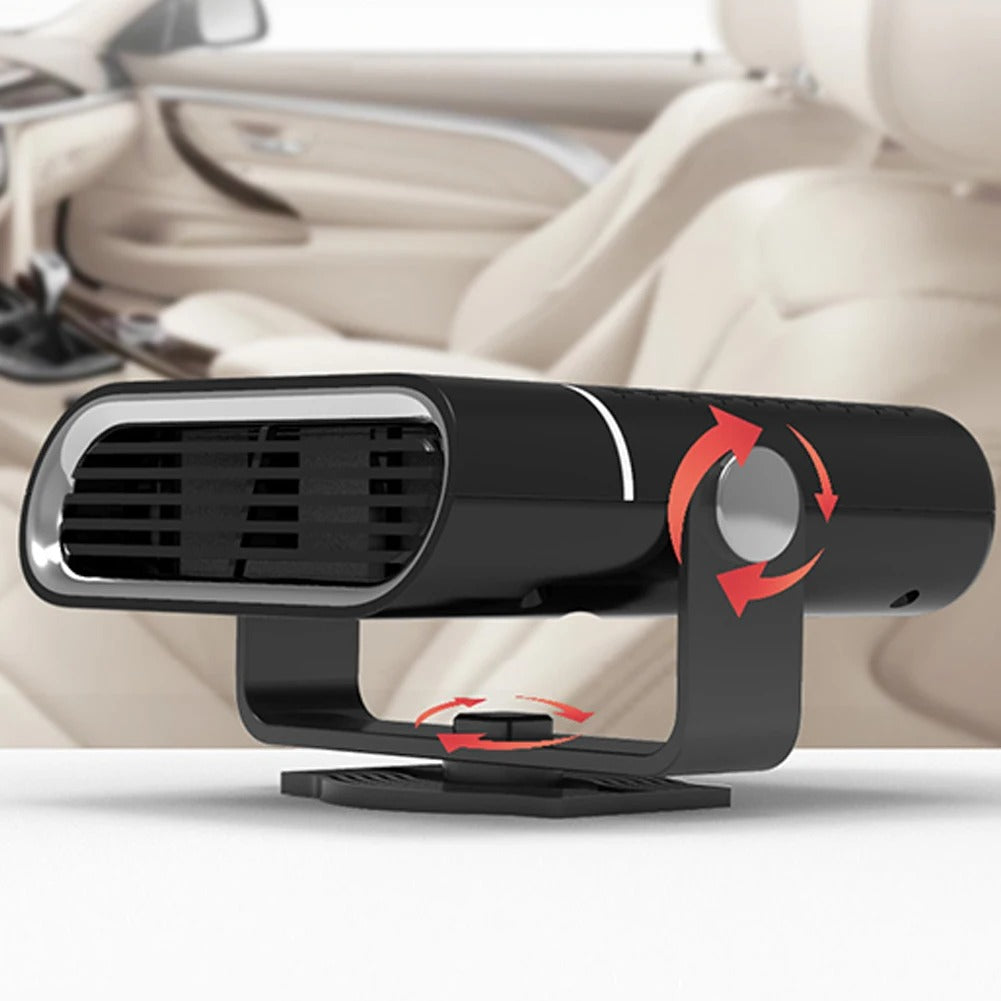 All-Season Vehicle Climate Control Fan with 360° Rotation