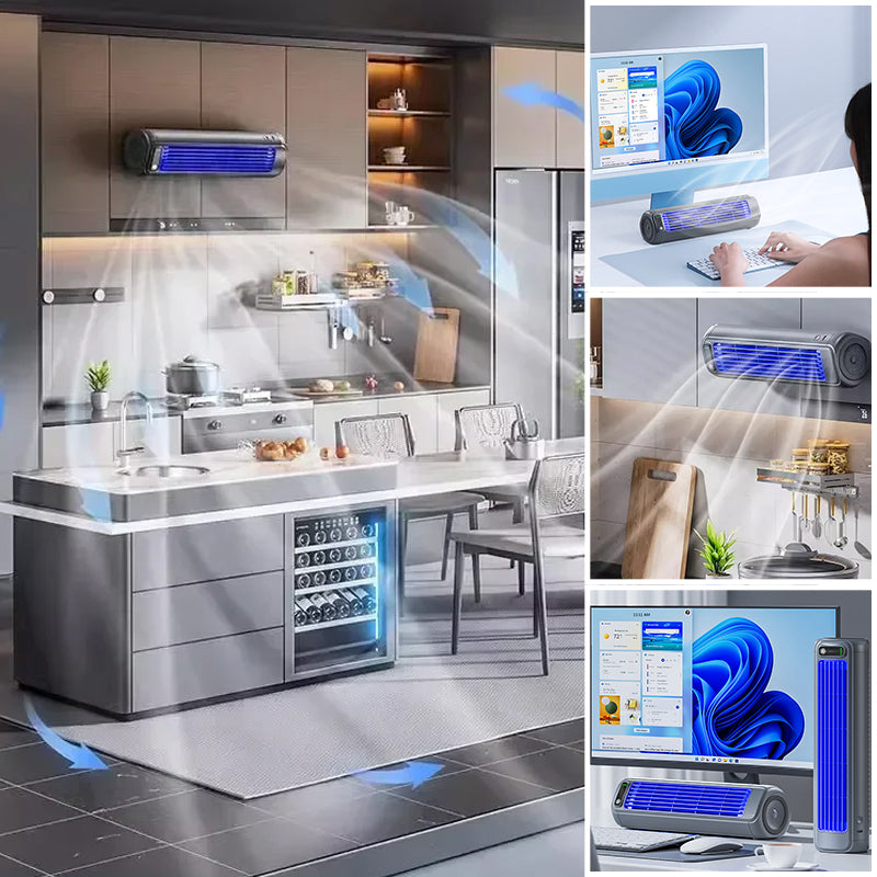 CoolBreeze Portable Rechargeable Mini Air Conditioner Fan