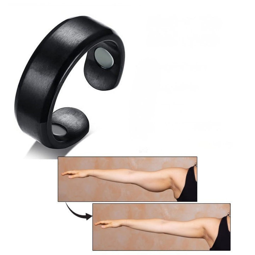 Adjustable Comfort Ring for Hand Massage with Acupressure and Magnetic Therapy