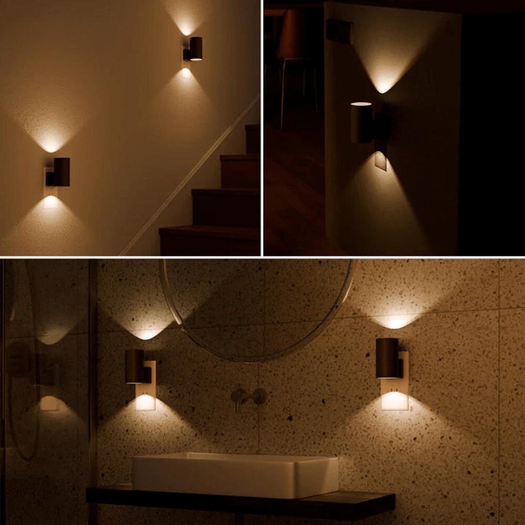 Sophisticated Plug-In Wall Lamp with Dimmable Sensor for Any Room