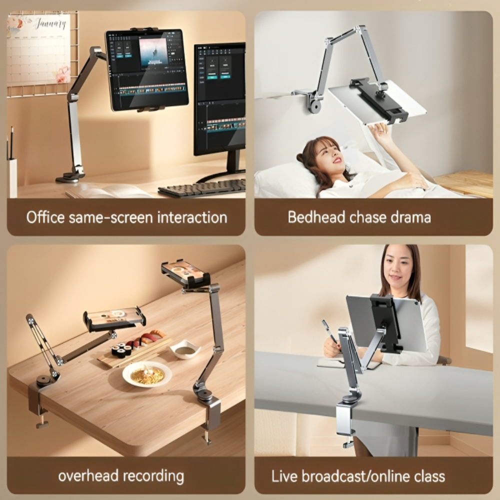 ElevatePro 360° Adjustable Aluminum Tablet and Phone Stand