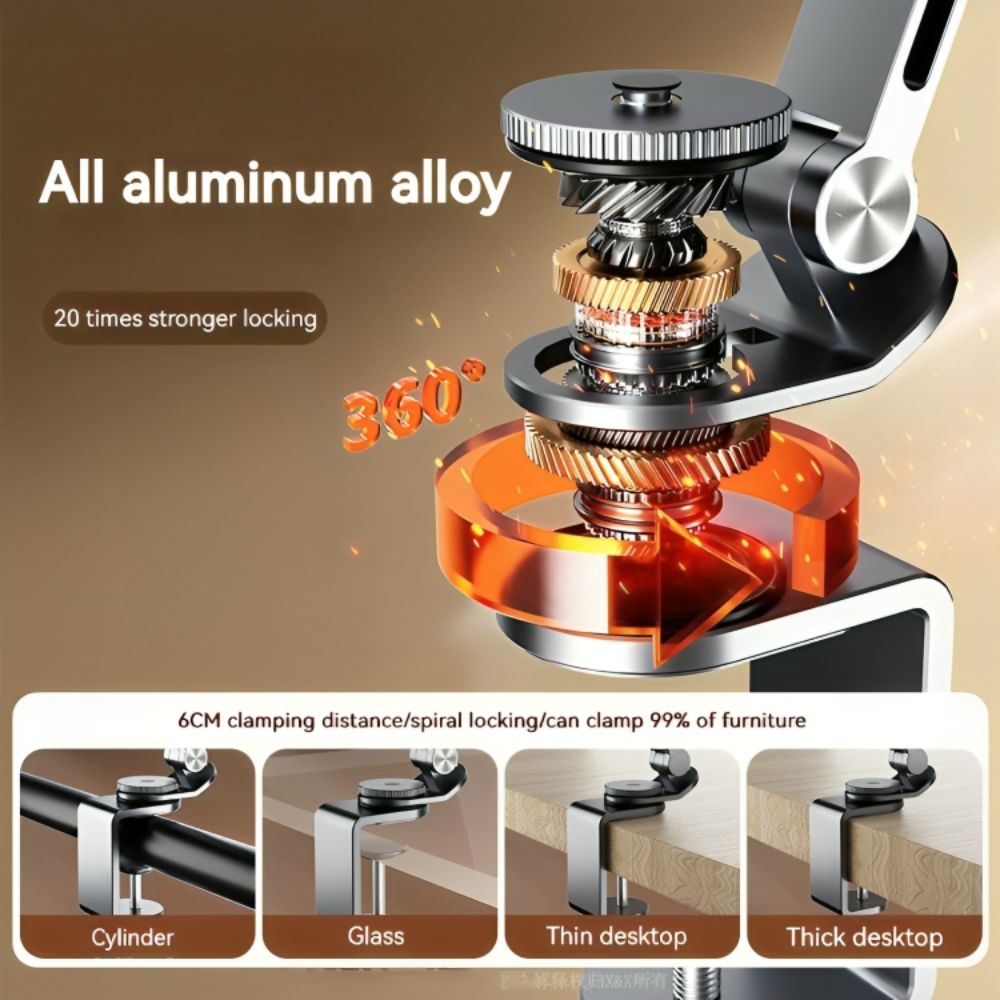 ElevatePro 360° Adjustable Aluminum Tablet and Phone Stand