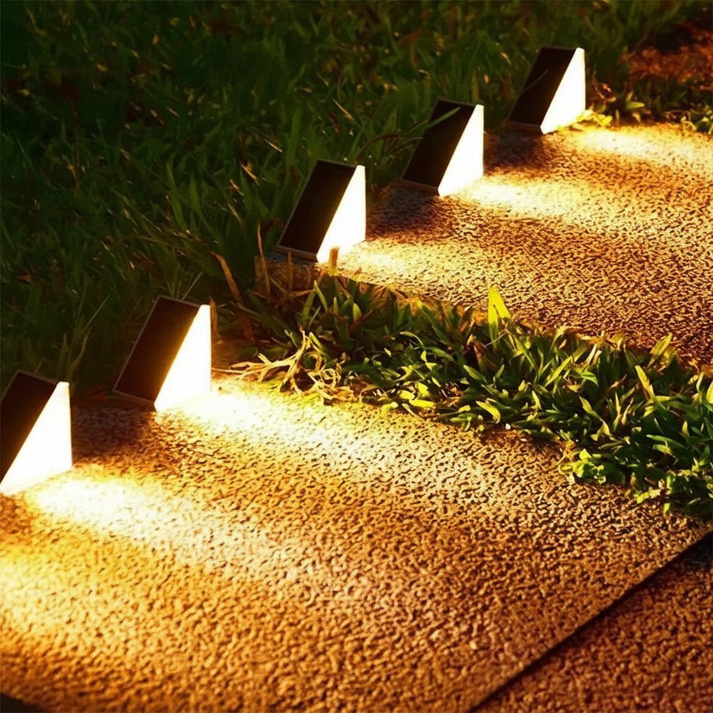Solar-Powered LED Step Light for Safe Outdoor Navigation