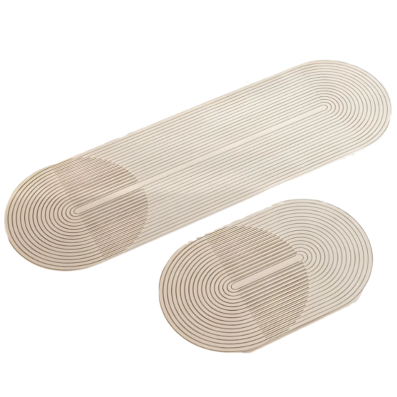 Absorbent Non-Slip Mat with Minimalist Stripe Design