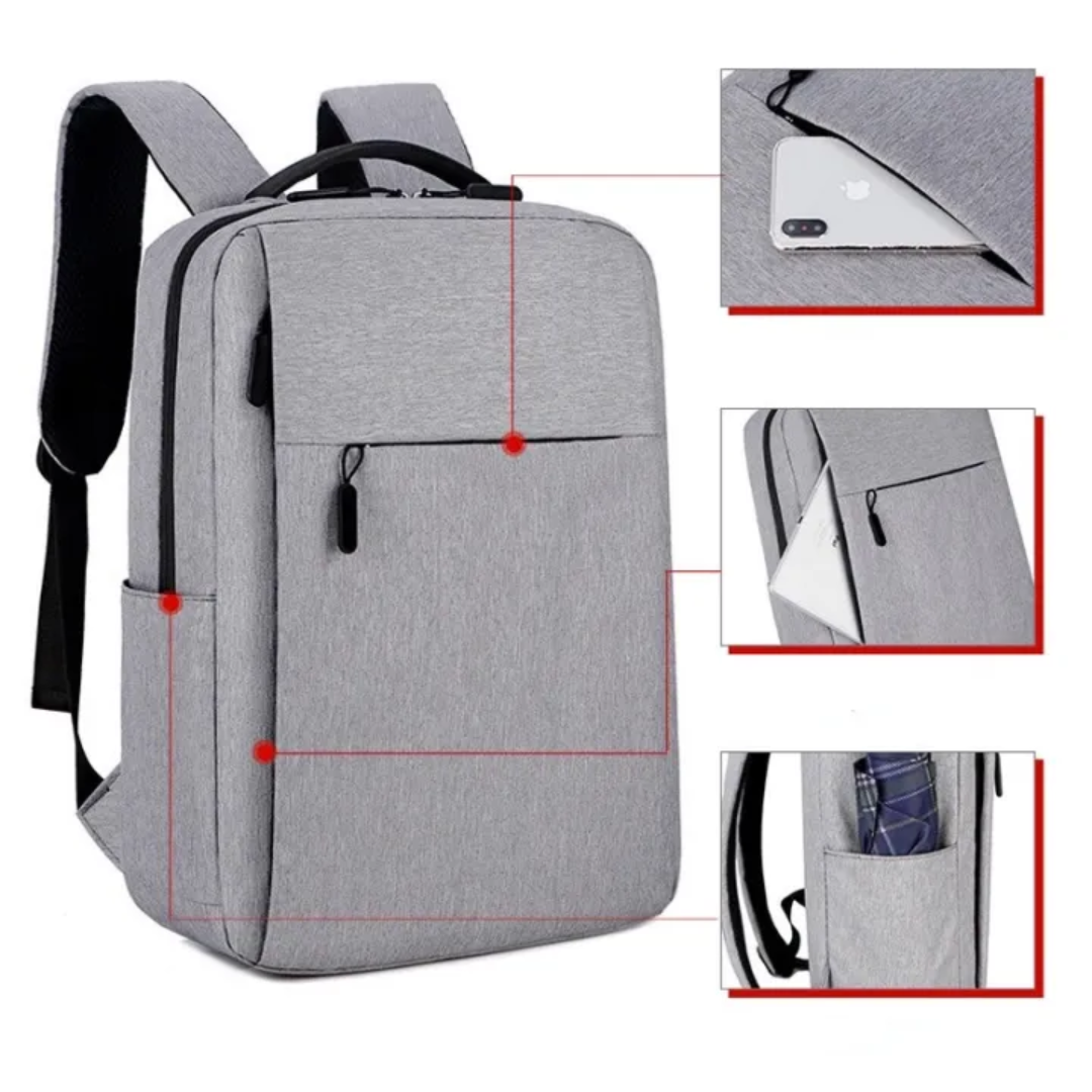SecureTech Backpack with USB Charging and RFID Defense