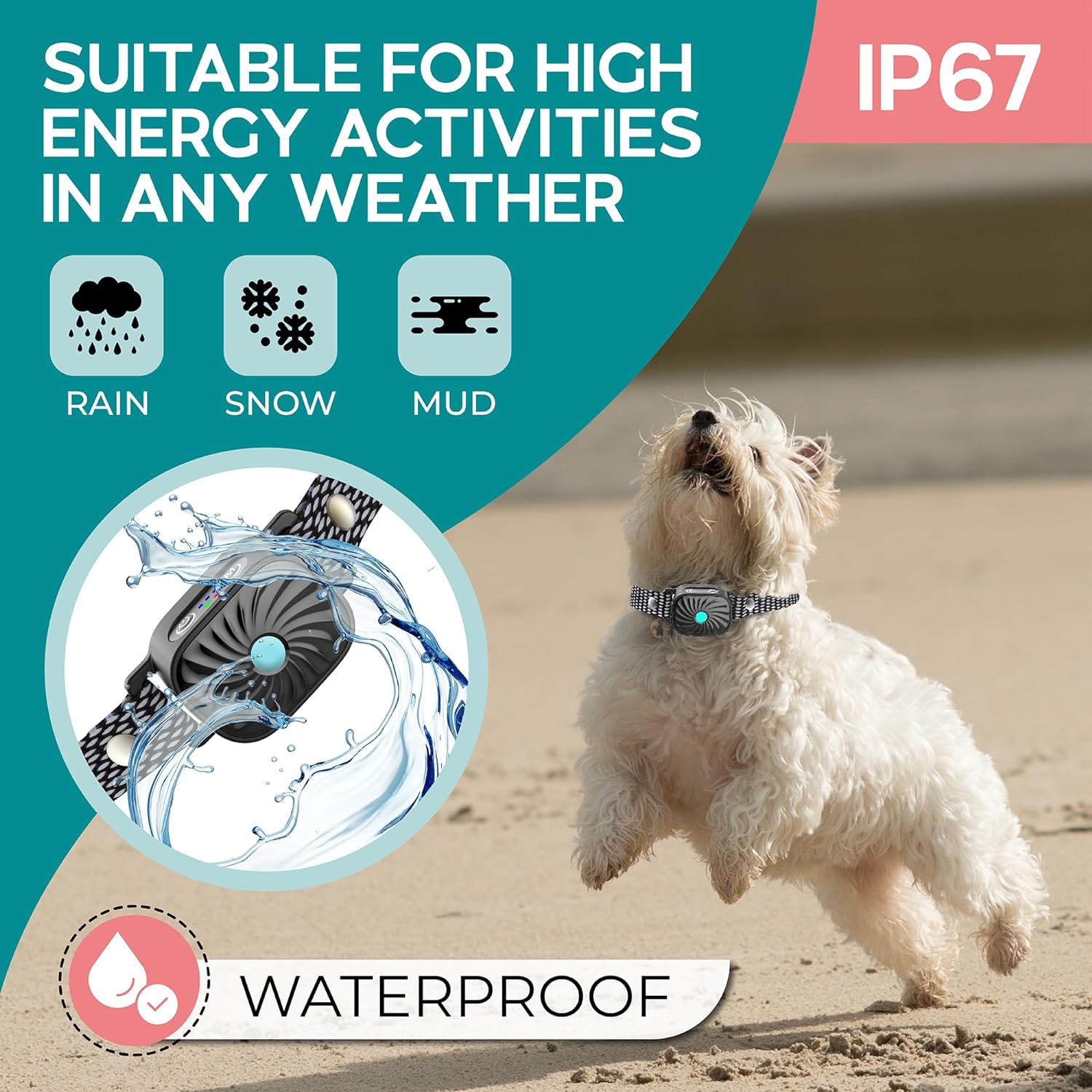 Smart Bark Control Collar with Sound and Vibration Detection