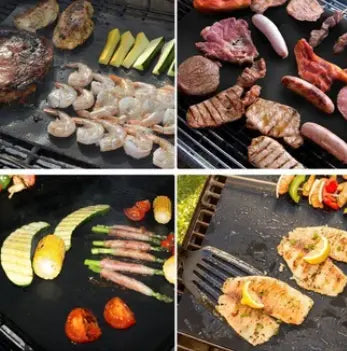 Non-Stick Grill Mat for Clean Cooking | Ideal for Meat, Fish, and Vegetables