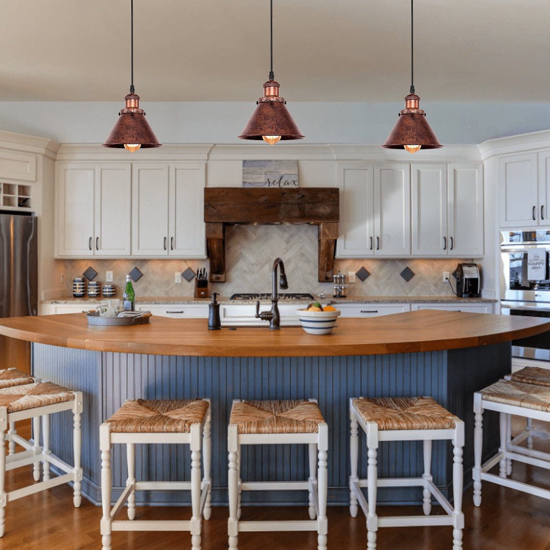 Adjustable Antique Copper Pendant Light for Stylish Interiors