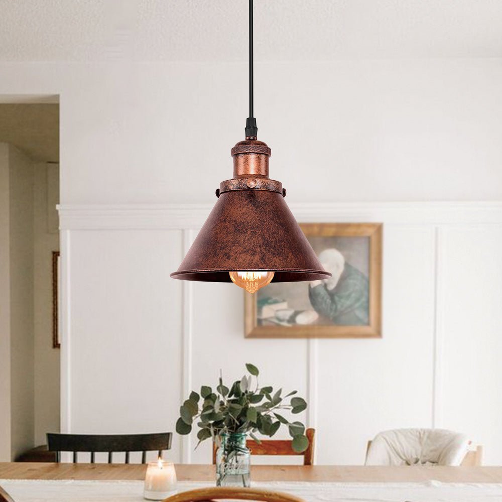 Adjustable Antique Copper Pendant Light for Stylish Interiors