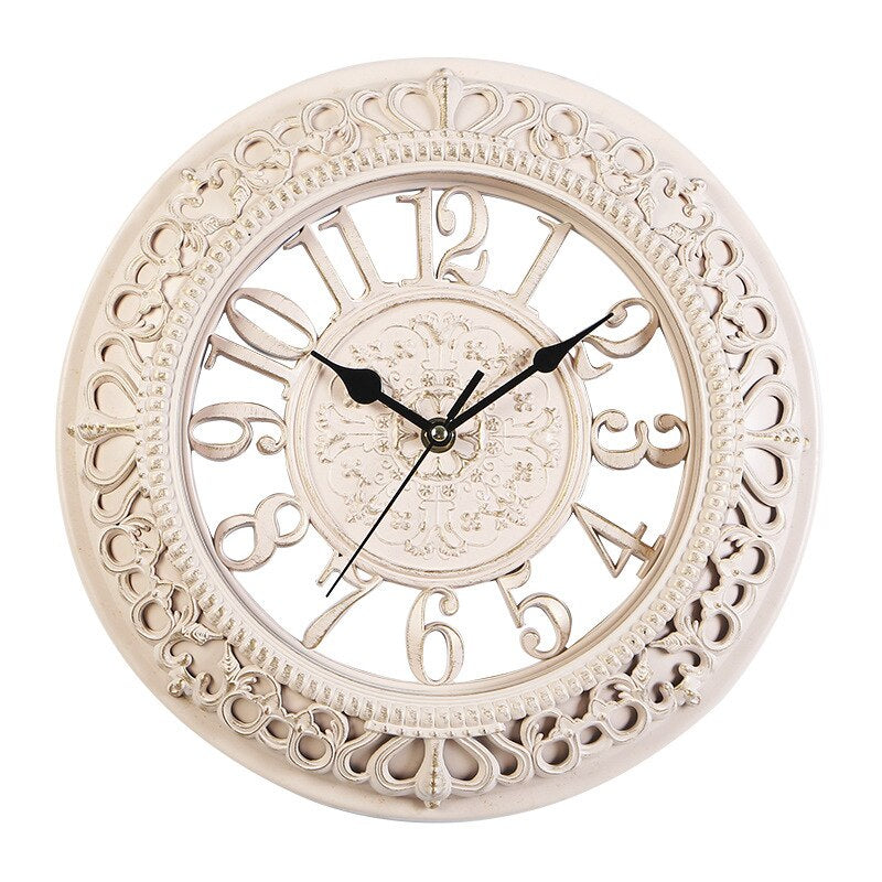 Elegant Vintage Wall Clock with Rich Finishes