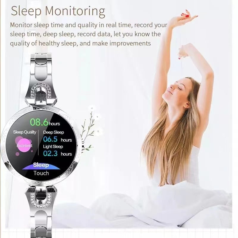 AquaGaze Women's Waterproof Fitness Tracker Watch