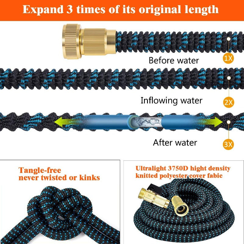 HydraFlow Expandable Garden Hose - Lightweight & Durable
