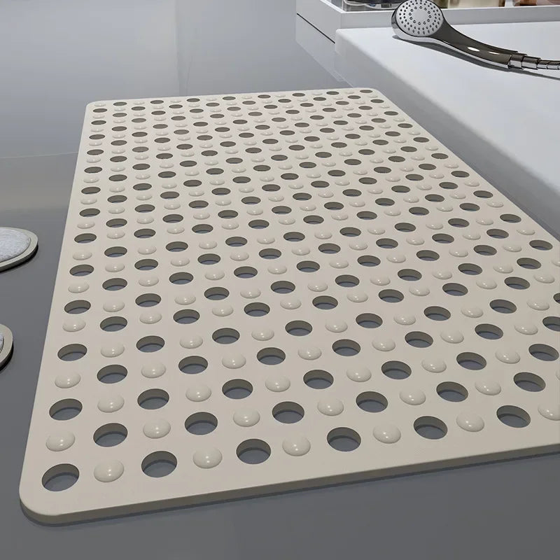 SlipSafe Shower Mat with Enhanced Grip and Efficient Drainage