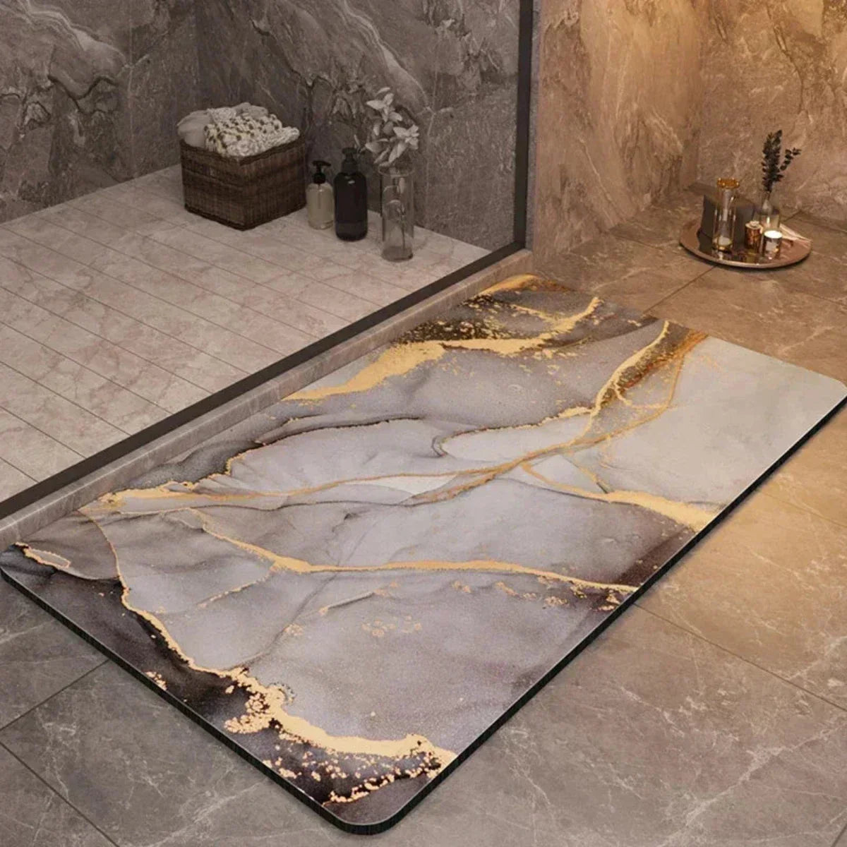 UltraDry Non-Slip Bathroom Mat – Fast Absorbent Floor Comfort