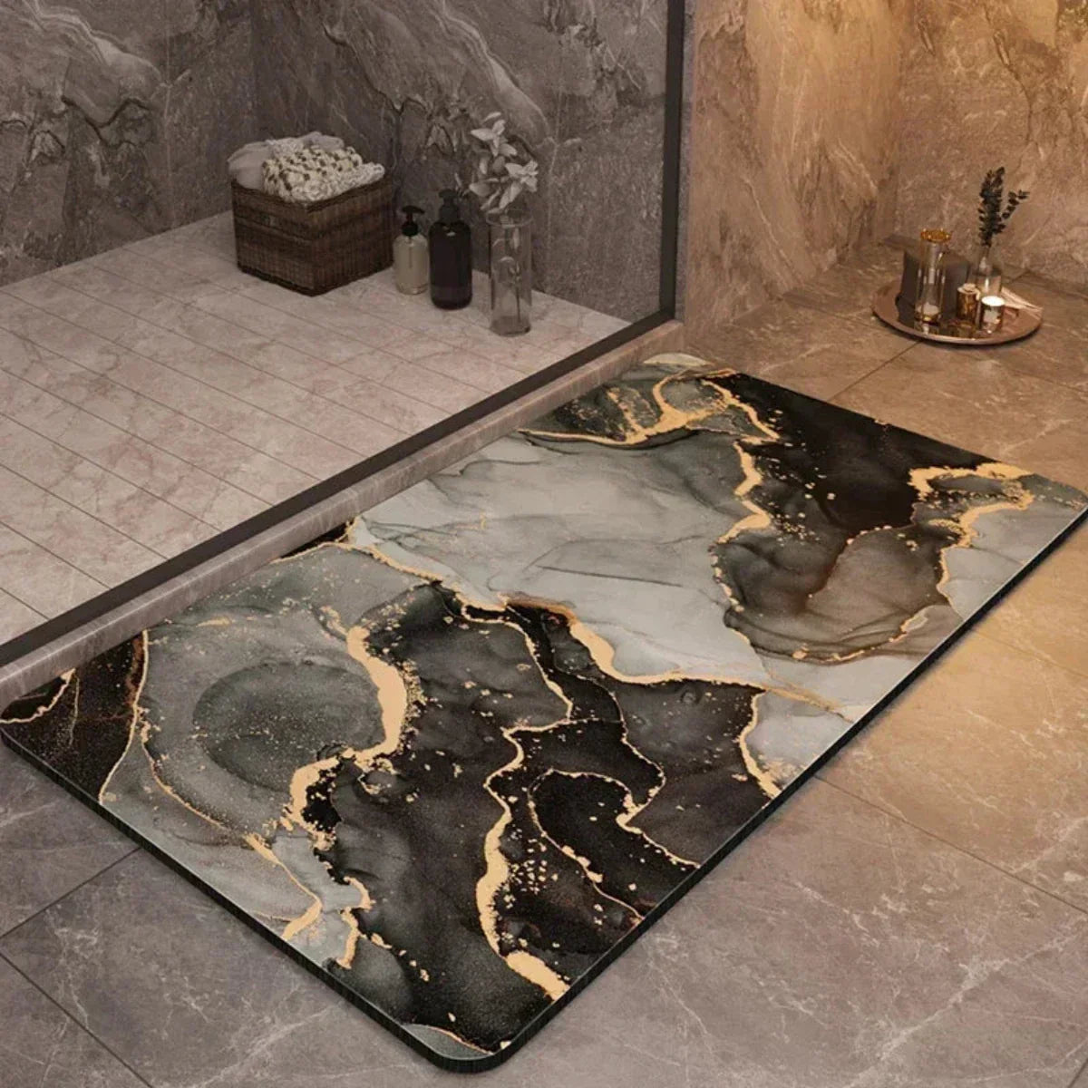 UltraDry Non-Slip Bathroom Mat – Fast Absorbent Floor Comfort