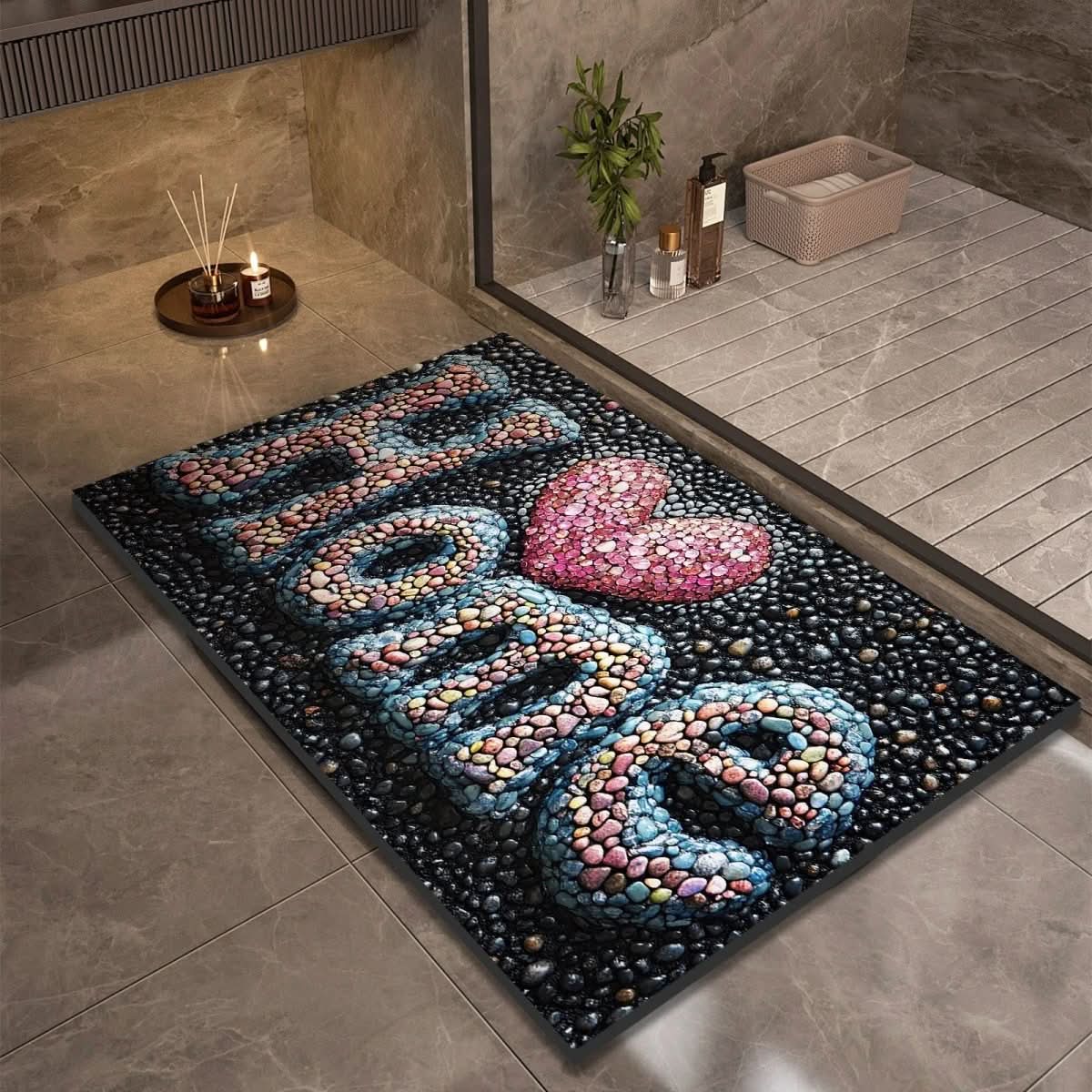 Quick-Dry Safety Mat for a Stylish Bathroom Experience