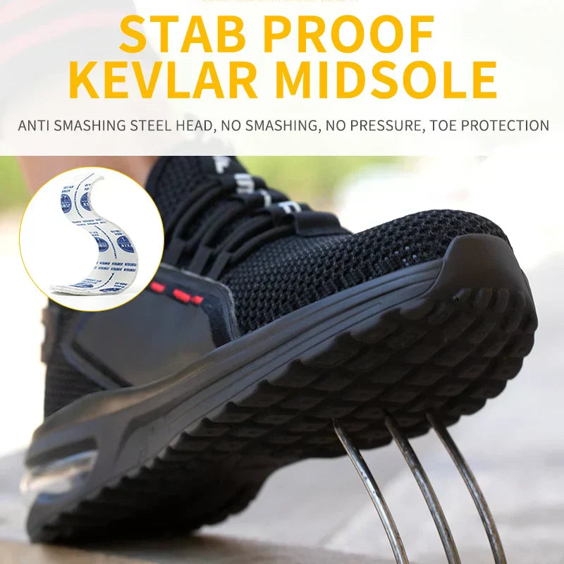 Lightweight Work Shoes | Breathable Mesh Upper