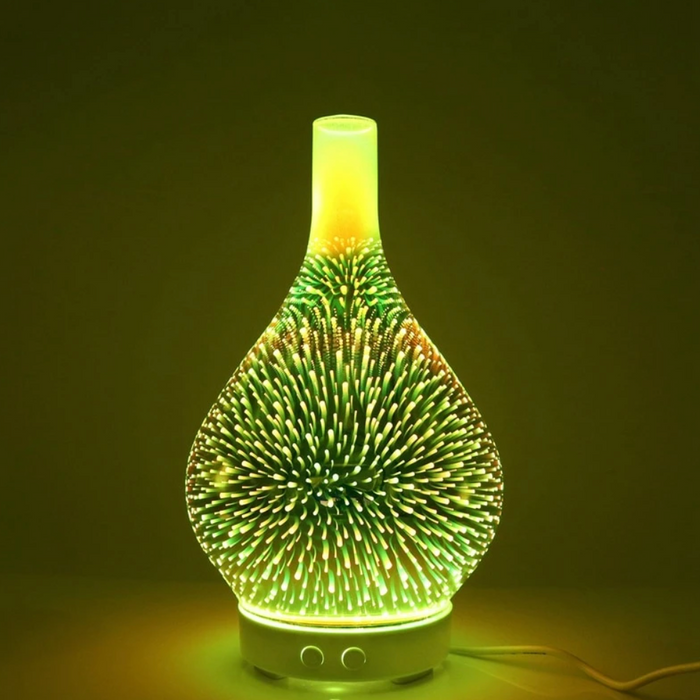 SerenityGlow 3D Crystal Essential Oil Diffuser with LED Ambiance