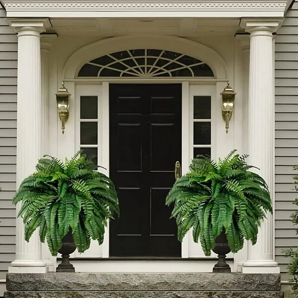 Lifelike UV-Protected Fern for Indoor & Outdoor Elegance