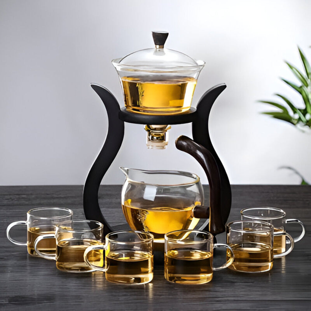 Elegant Drip-Free Glass Teapot Set with Infuser