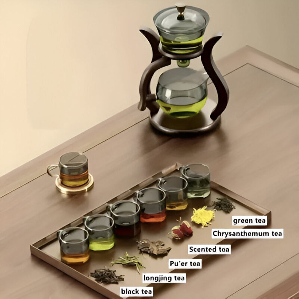 Elegant Drip-Free Glass Teapot Set with Infuser