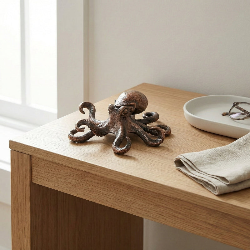 Ocean Elegance – Artisan Copper Octopus Decorative Sculpture